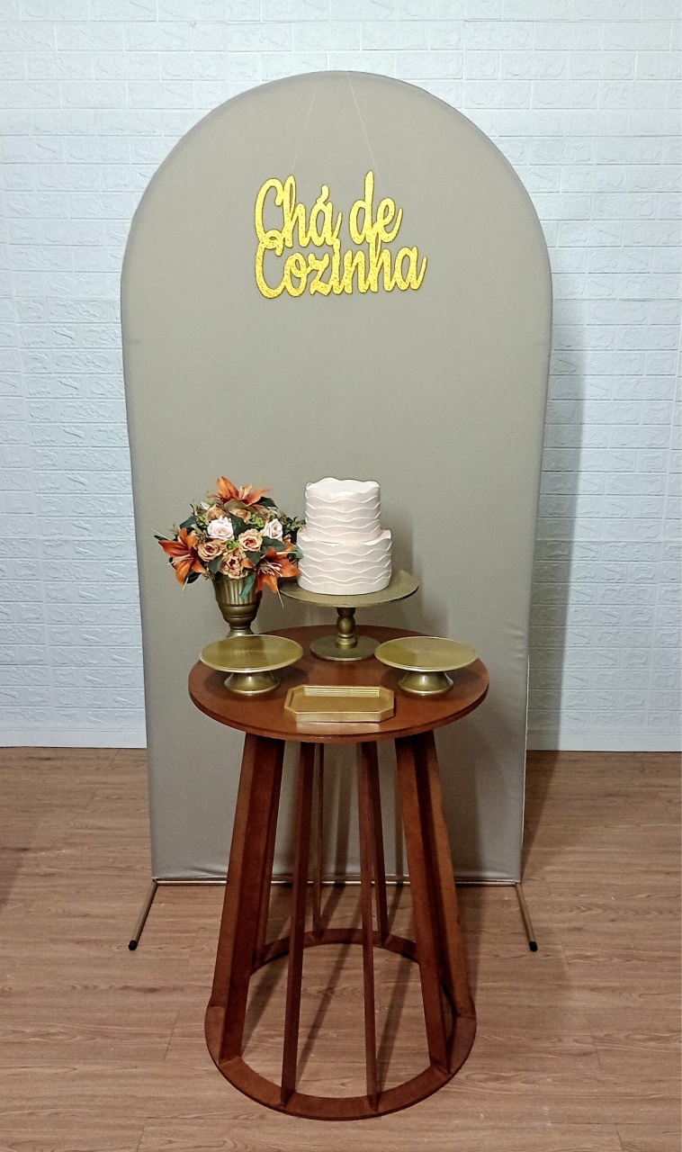 Kit Painel Romano Chá de Cozinha 1 Mesa Cônica  - Cassia Decore e Celebre