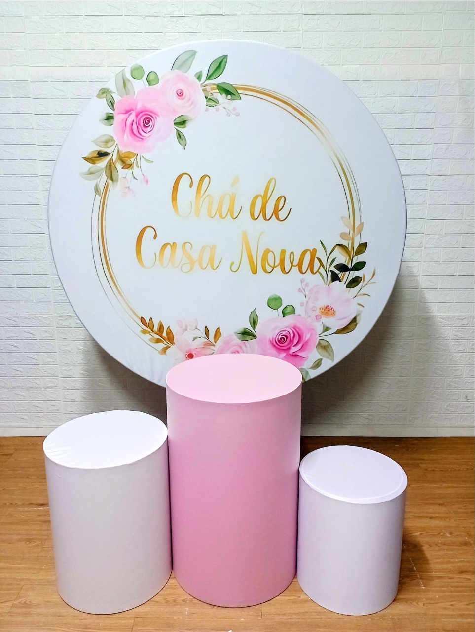Chá de Casa Nova Kit Padrão 1 Com Capas de Cilindros Lisas - Cassia Decore e Celebre