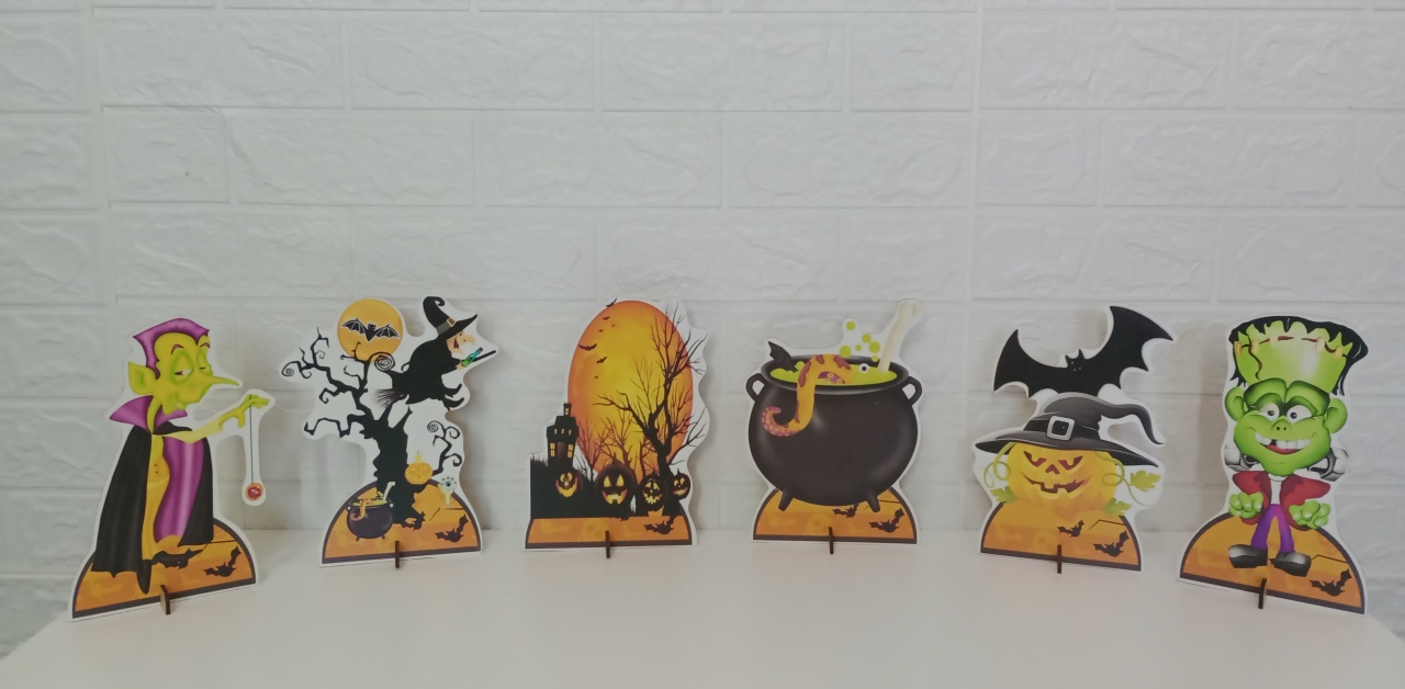 Displays Halloween Mdf C/6 Unidades - Cassia Decore e Celebre