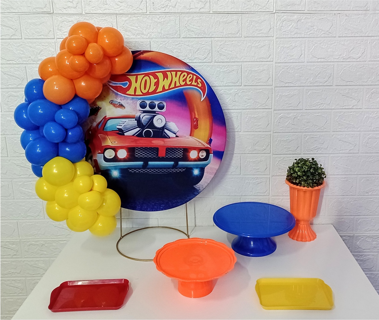 Kit Mini Festa Na Mesa Hot Wheels Tradicional - Cassia Decore e Celebre