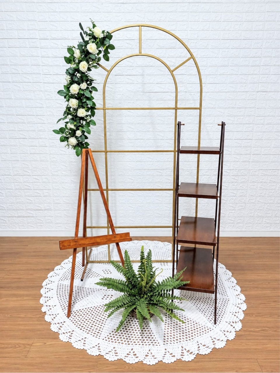 Kit Recepção Com Painel Janela E Arranjos - Cassia Decore e Celebre