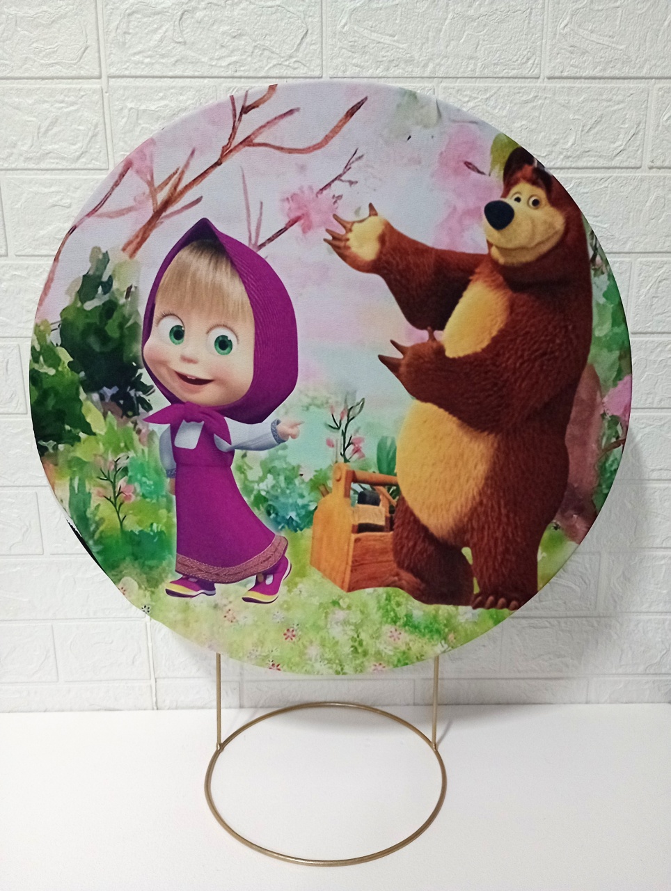 Capa Marsha E Urso 50 Cm Mini Festa - Cassia Decore e Celebre