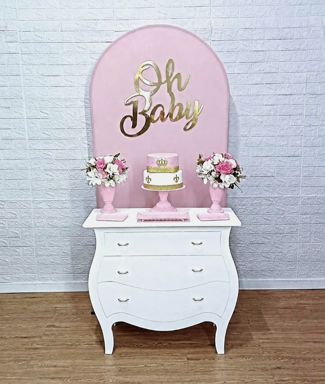 Kit Chá de Bebê Rosa - Slim 2 - Cassia Decore e Celebre