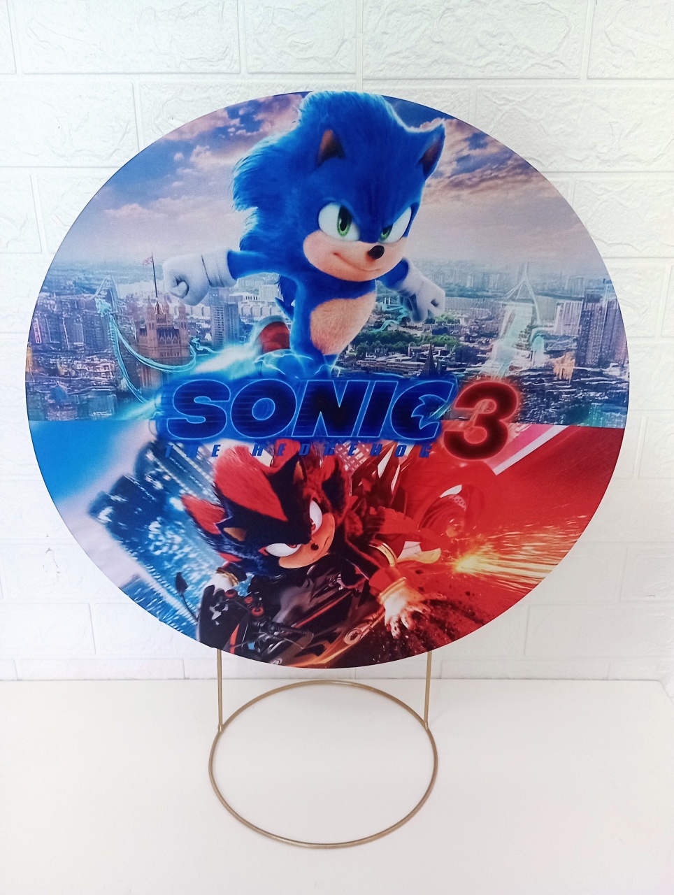 Capa Sonic 3 - 50 Cm Mini Festa - Cassia Decore e Celebre