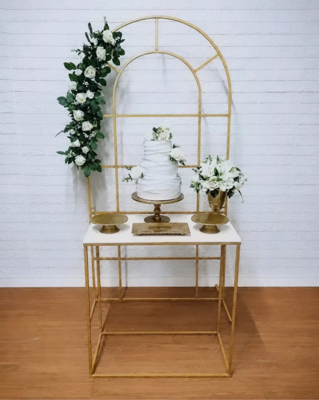 Kit Painel Janela Com Mesa Retangular E Peças de Acrílico 2 - Cassia Decore e Celebre