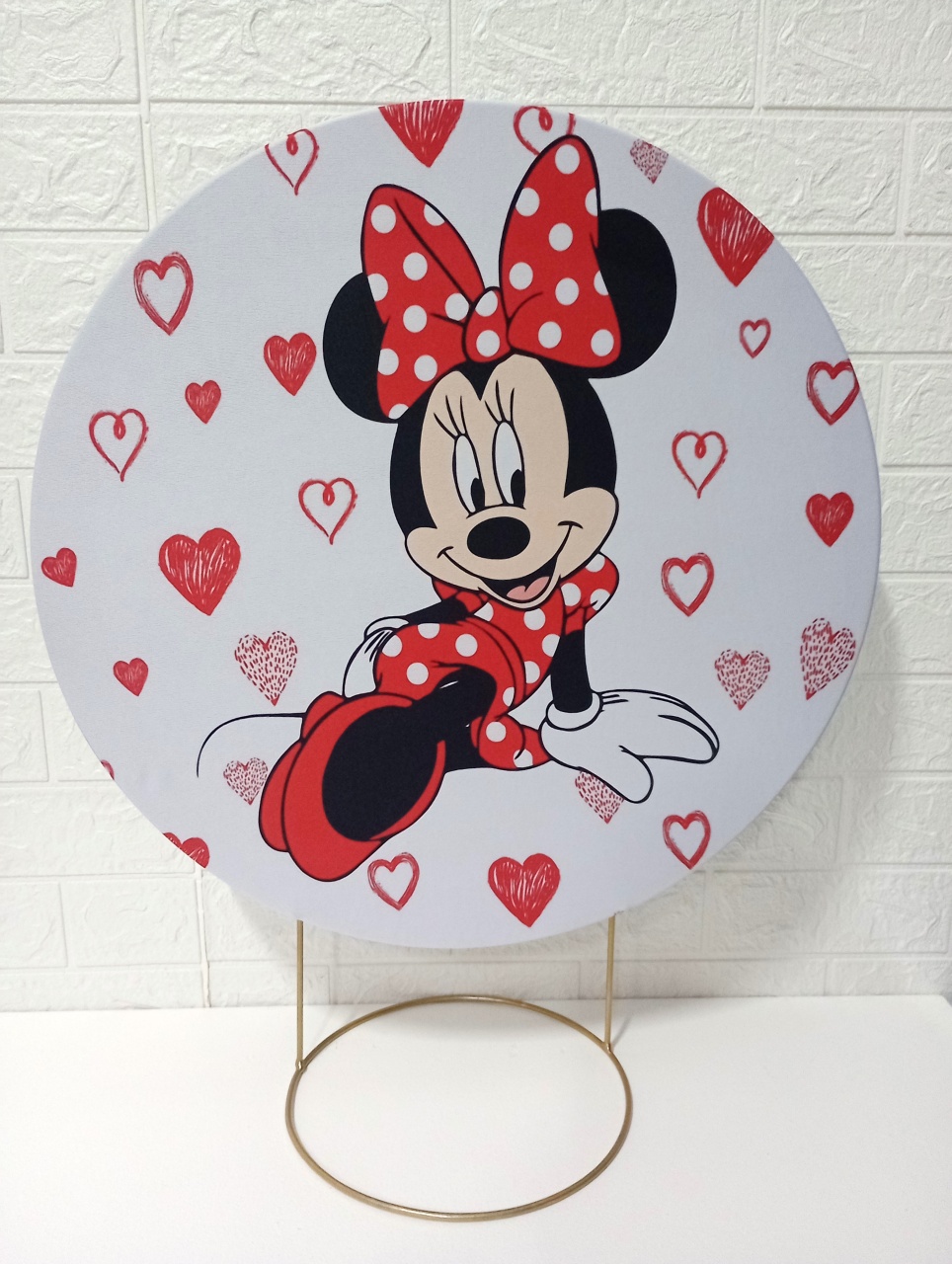 Capa Minnie Vermelha 50 Cm Mini Festa - Cassia Decore e Celebre