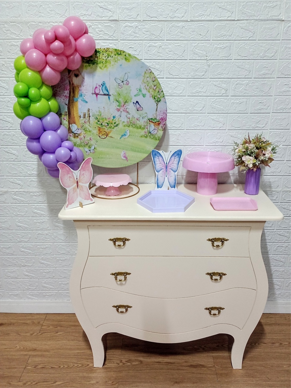 Kit Mini Festa Na Mesa (03) Jardim Encantado - Cassia Decore e Celebre