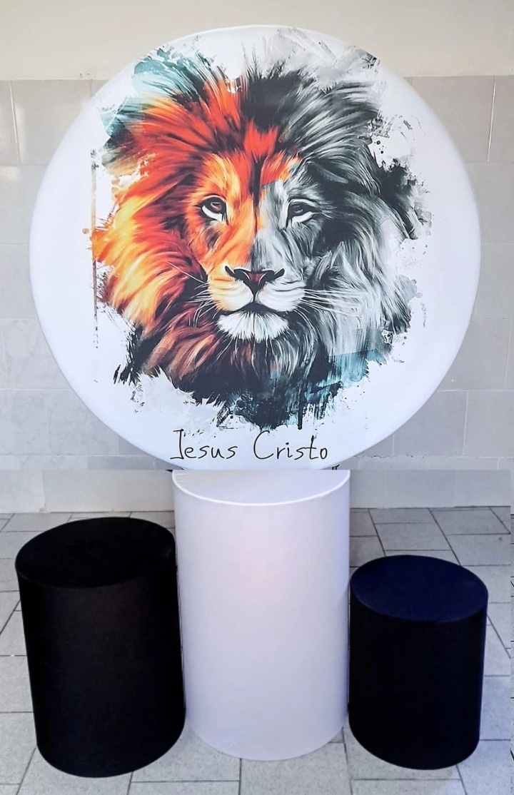 Leão da Tribo de Judá Kit Padrão 1 C/ Capas  de Cilindros Lisas  - Cassia Decore e Celebre