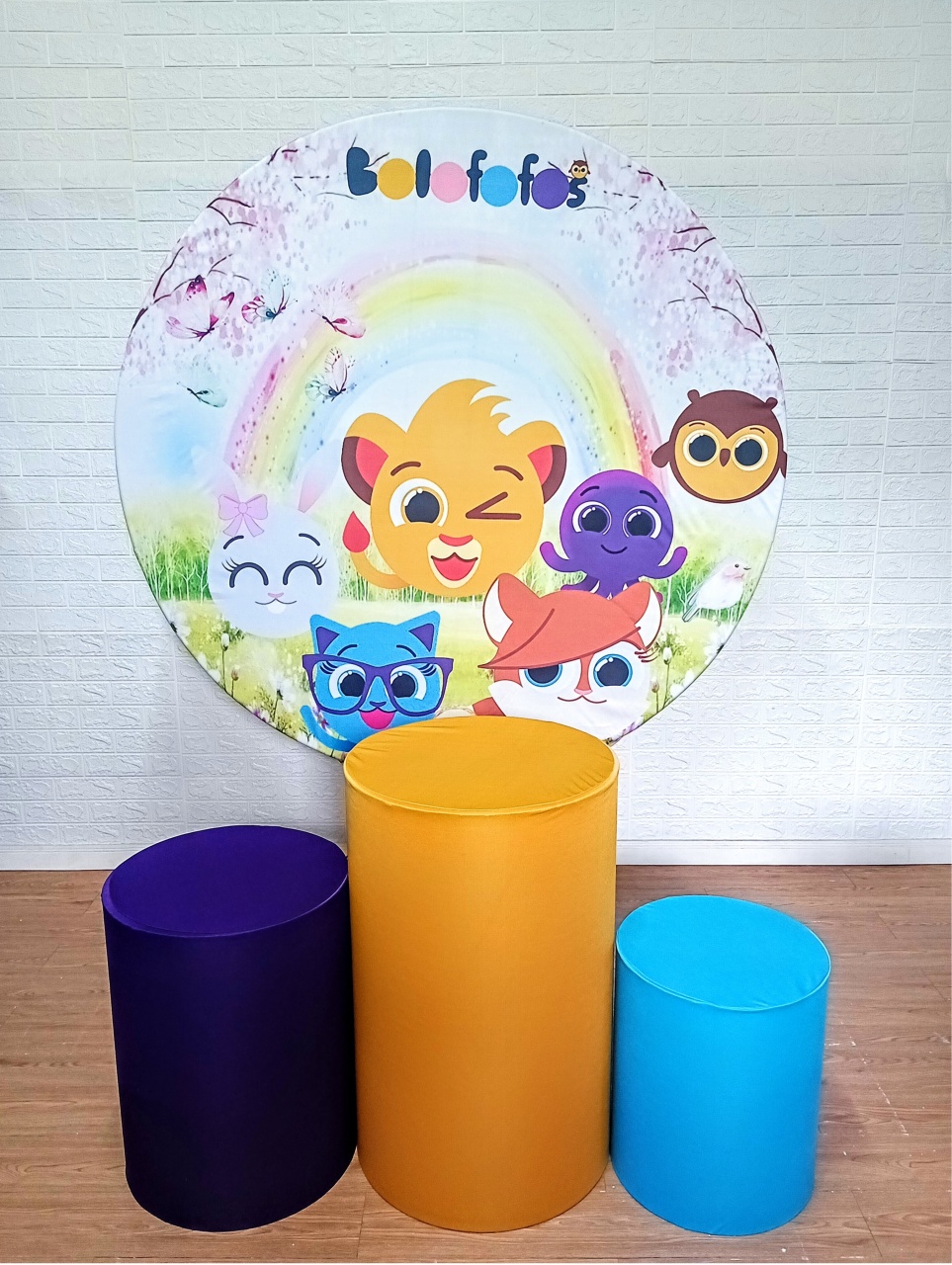 Bolofofos Kit Padrão 1 Menina Com Capas de Cilindros Lisas - Cassia Decore e Celebre