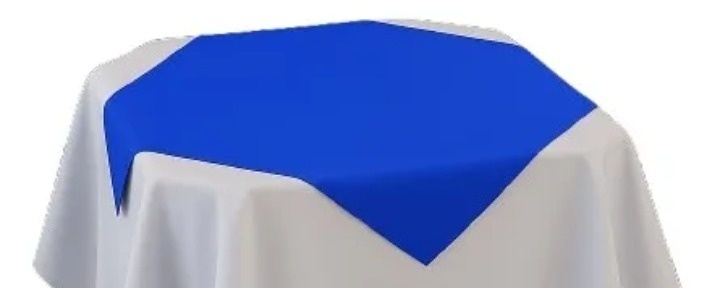 10 Toalhas Cobre Mancha R$ 75X75 Azul Royal Oxford - Cassia Decore e Celebre