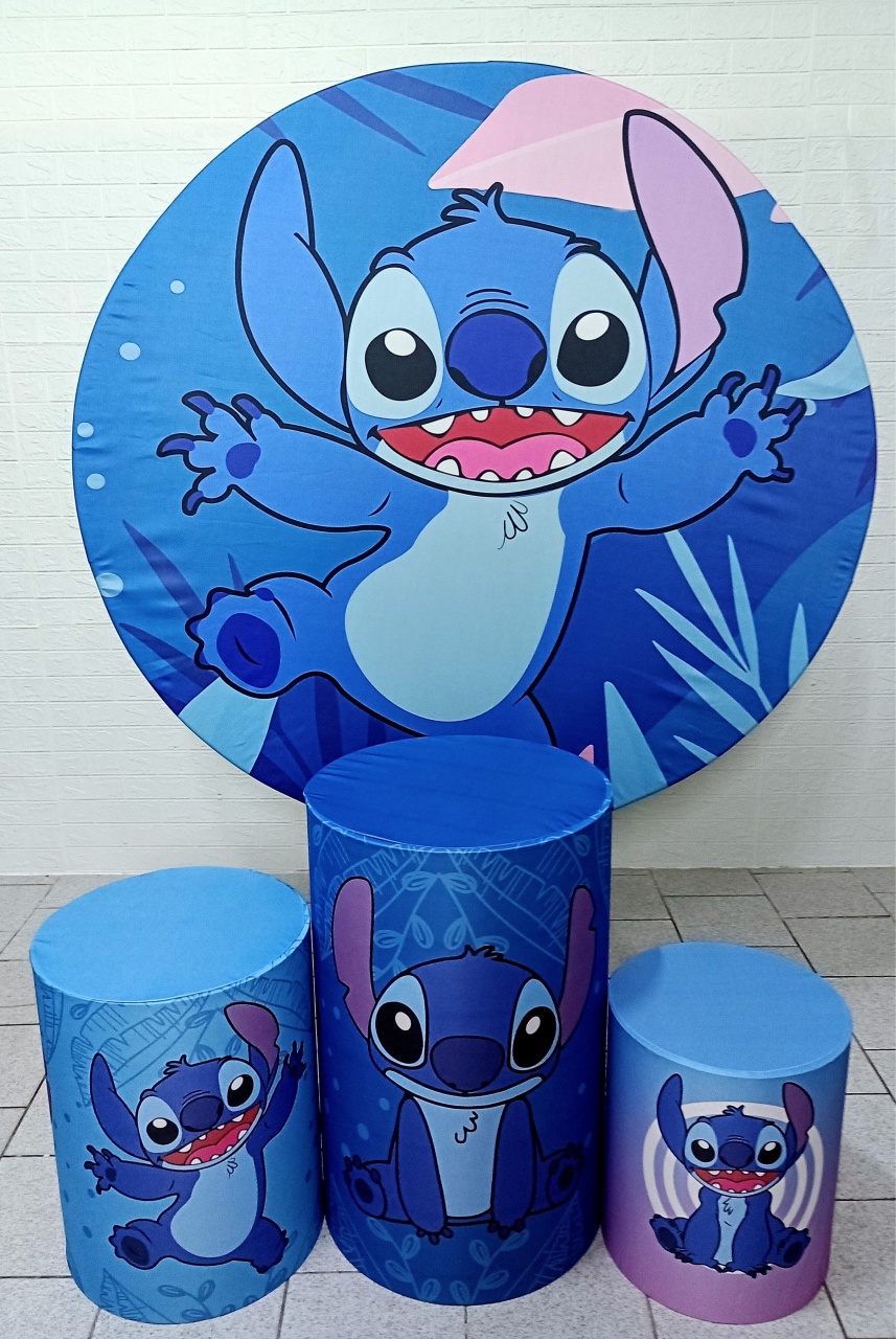  Stitch Kit Padrão 1 Com Capas de Cilindros Capas Personalizadas - Cassia Decore e Celebre
