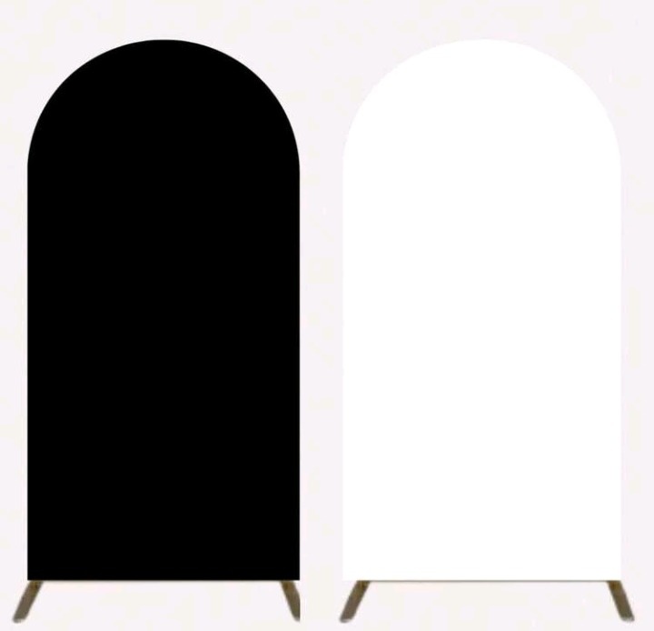 Kit Capa de Painel Romano Dupla Face2 X 1 Preta E Branca E Suporte Romano 2X1  - Cassia Decore e Celebre