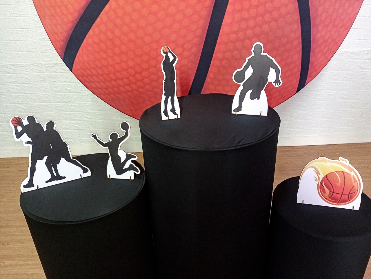 Display de Mesa Mdf Basquete 5 Unidades - Cassia Decore e Celebre