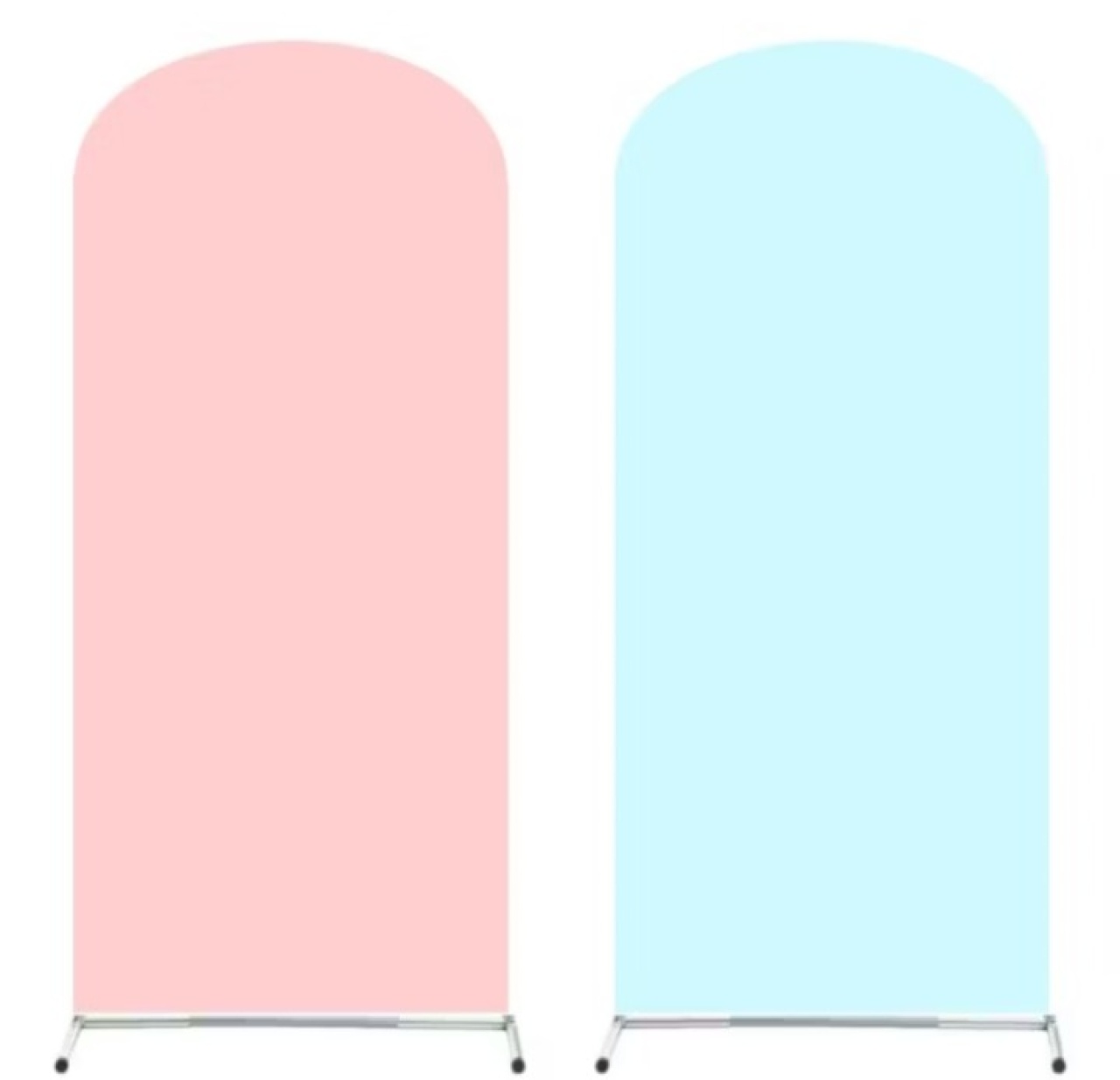 Kit Capa de Painel Romano Dupla Face 2 X 1 Azul Rosa E Azul Bebê E Suporte Romano 2X1  - Cassia Decore e Celebre