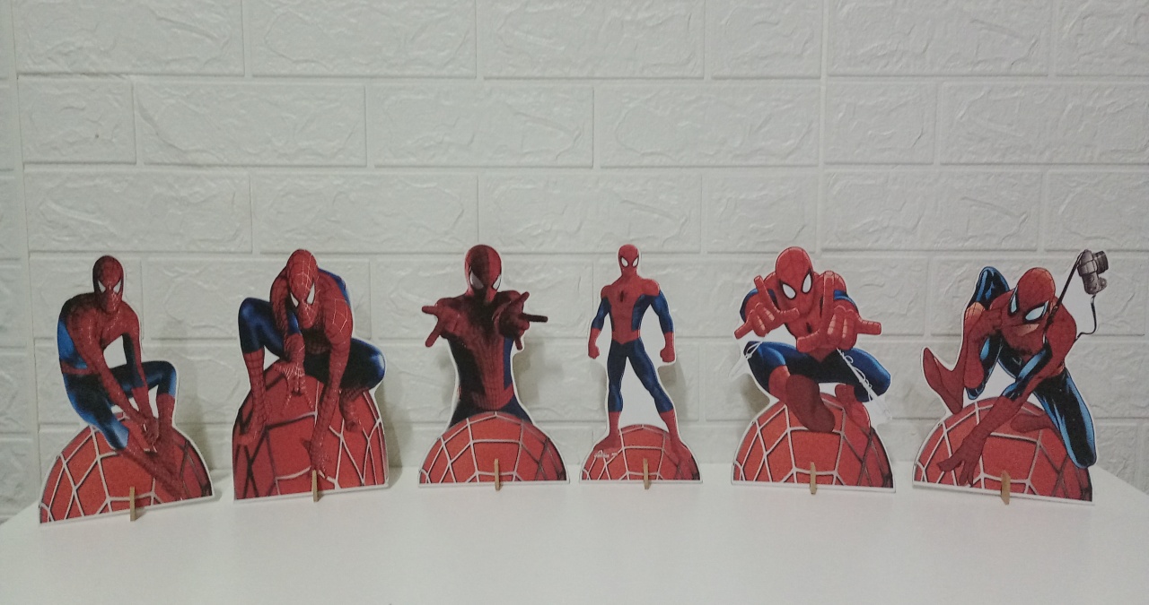 Displays Homem-Aranha Mdf C/6 Unidades   - Cassia Decore e Celebre