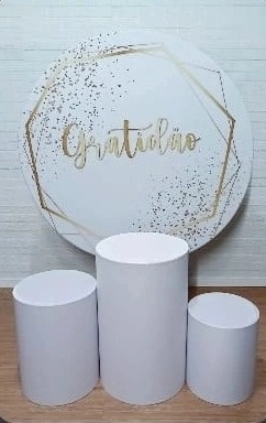 Gratidão Kit Padrão C/Capas de Cilindros Brancas - Cassia Decore e Celebre