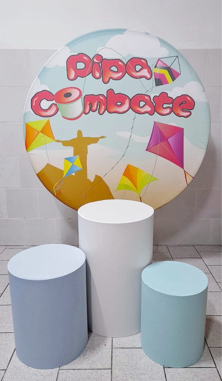 Pipa Combate Kit Padrão 1 C/ Capas  de Cilindros Lisas   - Cassia Decore e Celebre