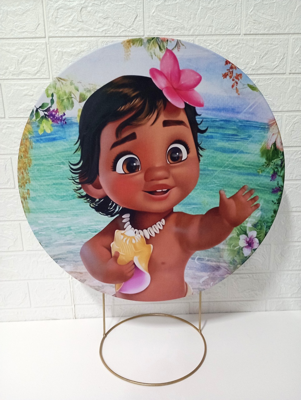Capa Moana Baby 50 Cm Mini Festa - Cassia Decore e Celebre