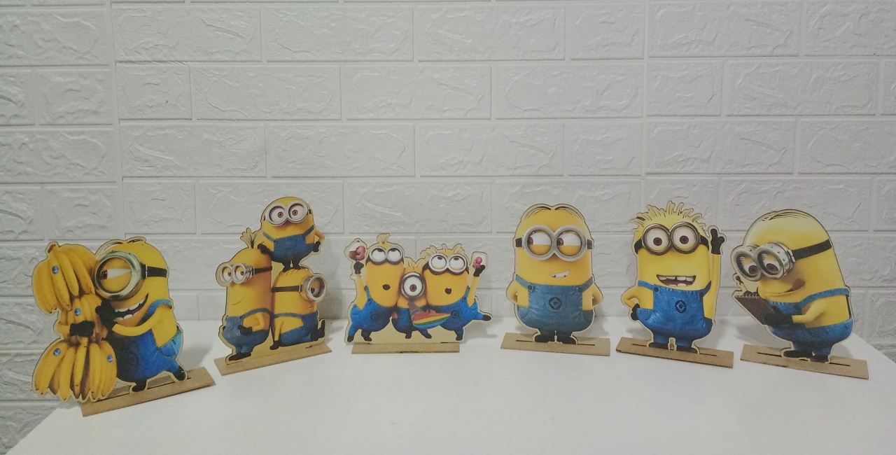 Kit Displays Minions C/6 Unidades  - Cassia Decore e Celebre