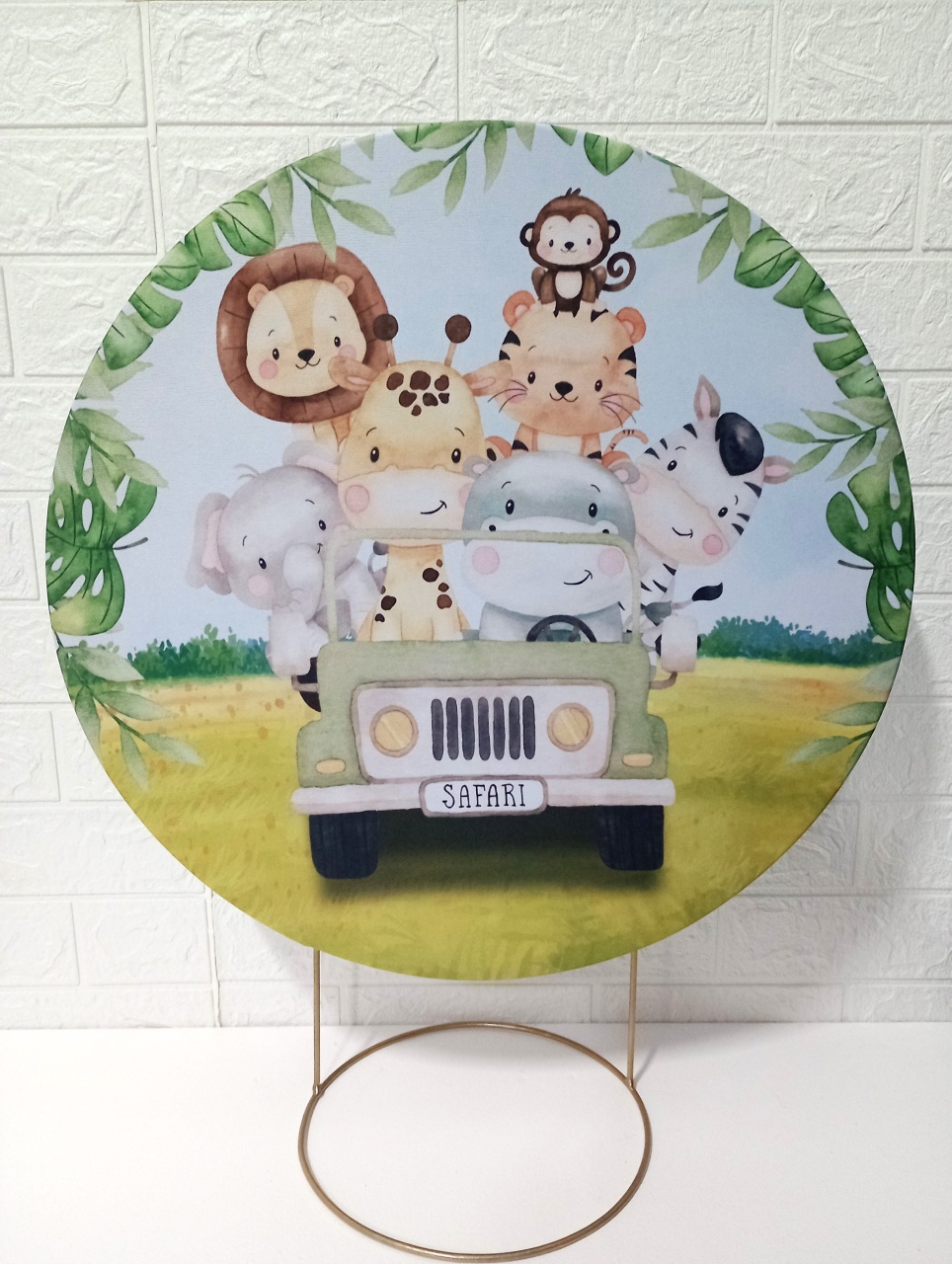 Capa Safari Menino 50 Cm Mini Kit - Cassia Decore e Celebre