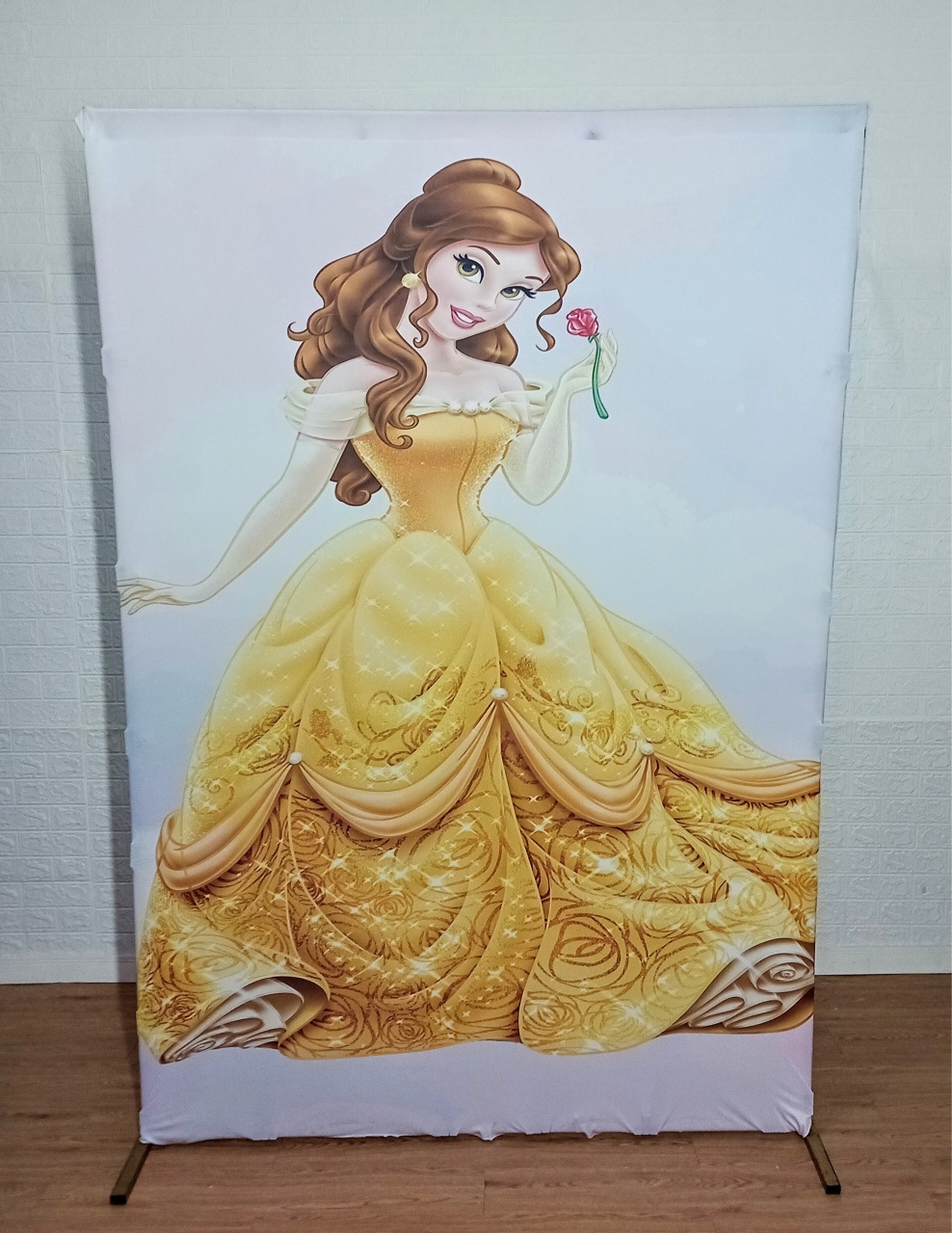 Kit Painel Retangular Lateral C/ Capa 2,20 X 1,50  A Bela E A Fera - Cassia Decore e Celebre