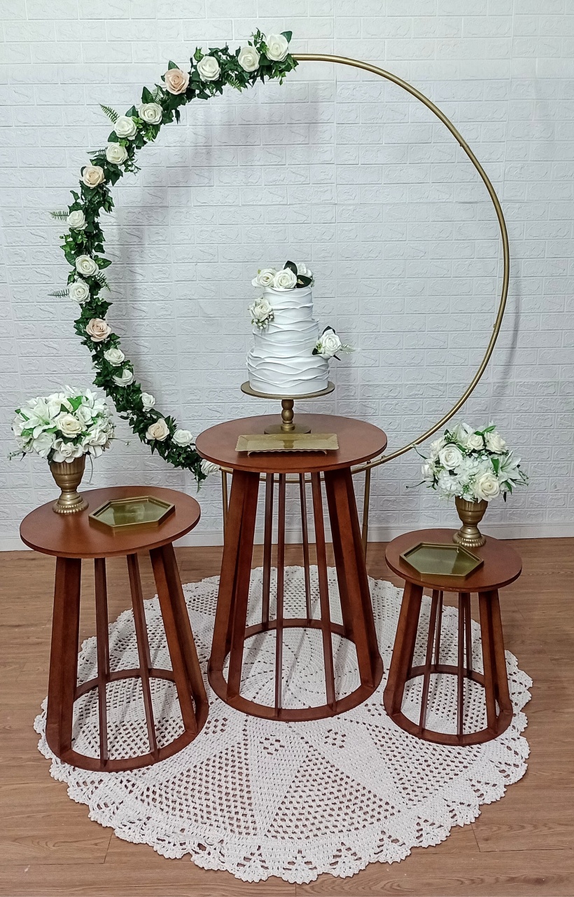 Kit Celebrações Rústico 3 Marrom  - Cassia Decore e Celebre
