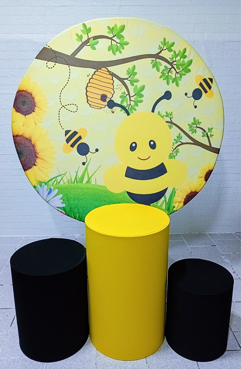 Abelhinha Kit Padrão 1 Com Capas de Cilindros Lisas  - Cassia Decore e Celebre