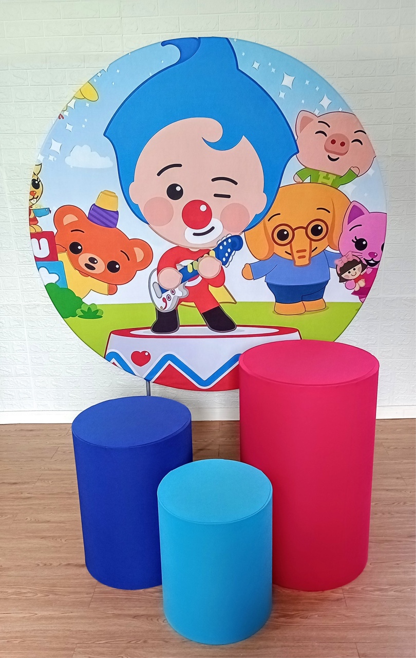  Herói Do Coração Kit Padrão 1 Com Capas de Cilindros Lisas - Cassia Decore e Celebre