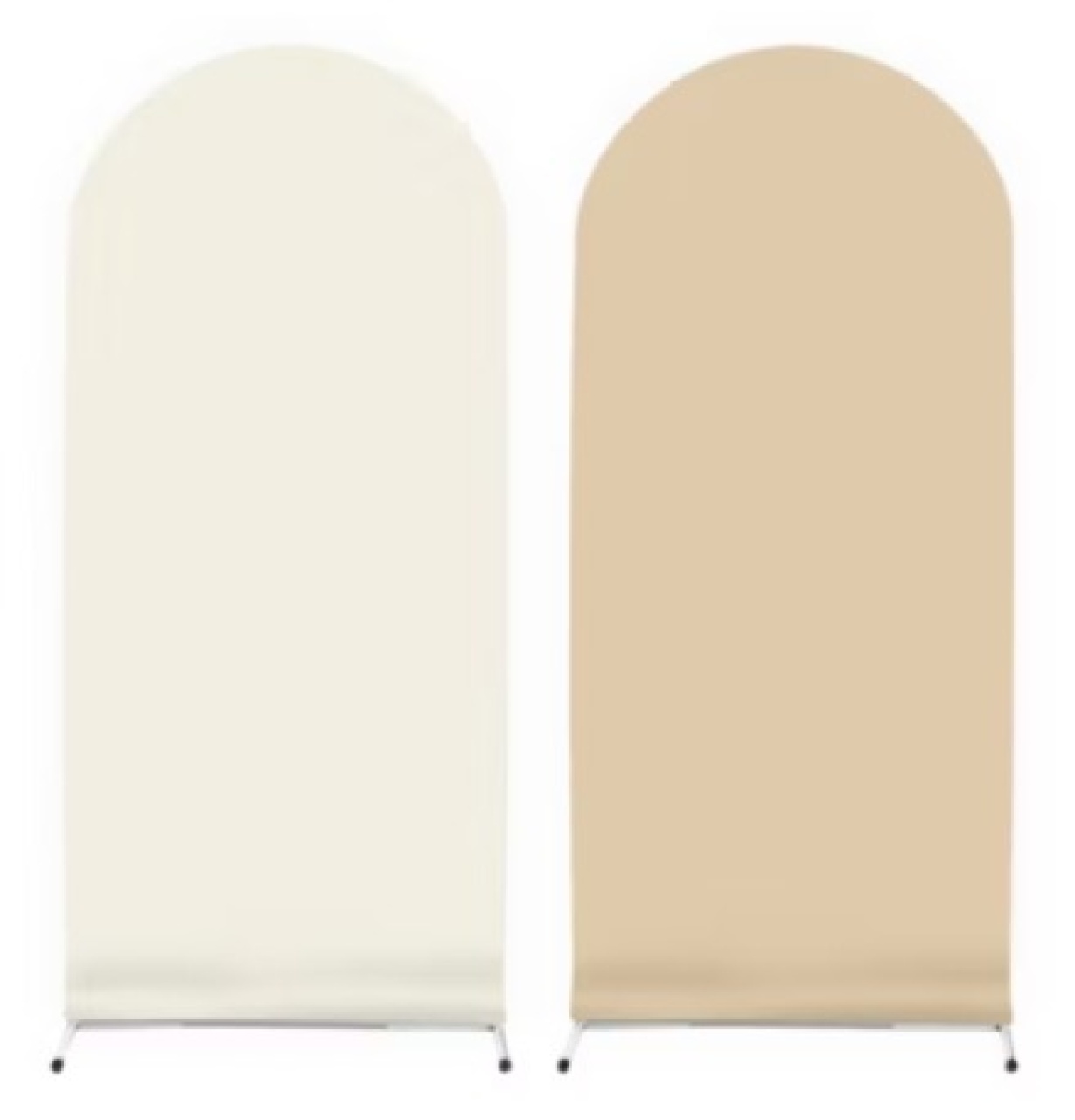 Kit Capa de Painel Romano Dupla Face 2 X1 Bege E Off White E Suporte Romano 2X1  - Cassia Decore e Celebre