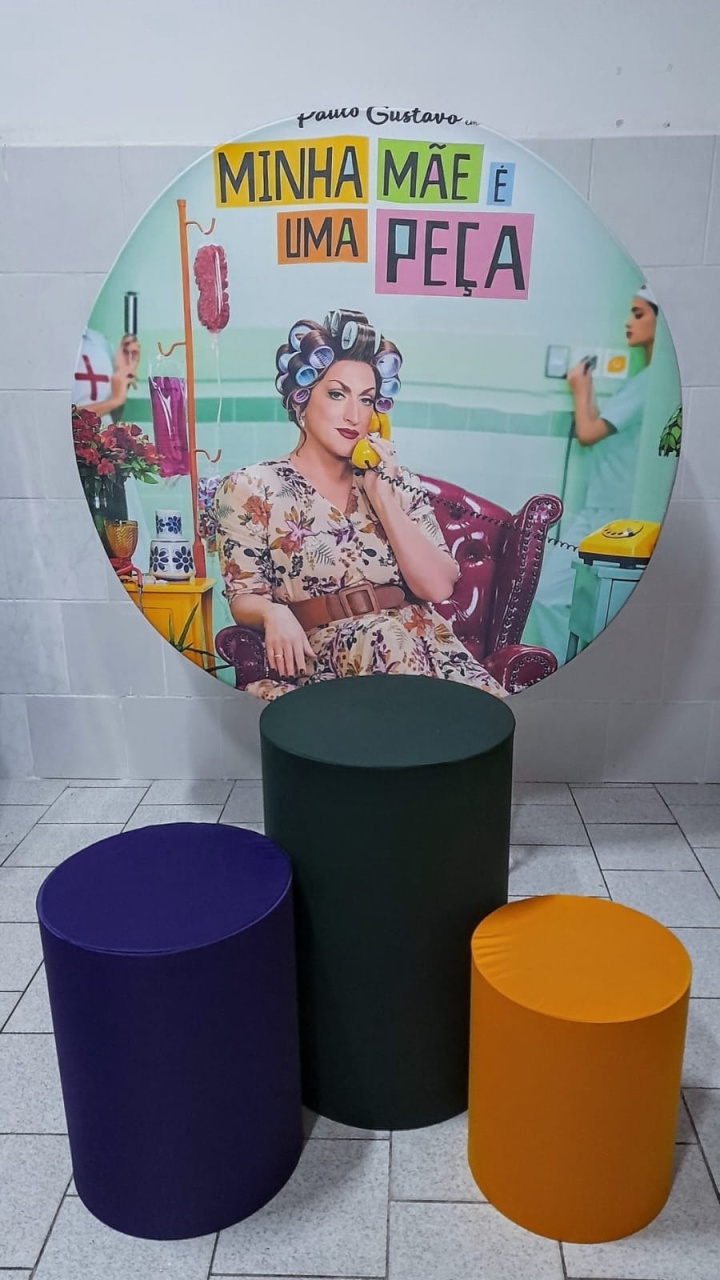 Minha Mãe É Uma Peça Kit Padrão 1 Com Capas de Cilindros Lisas - Cassia Decore e Celebre