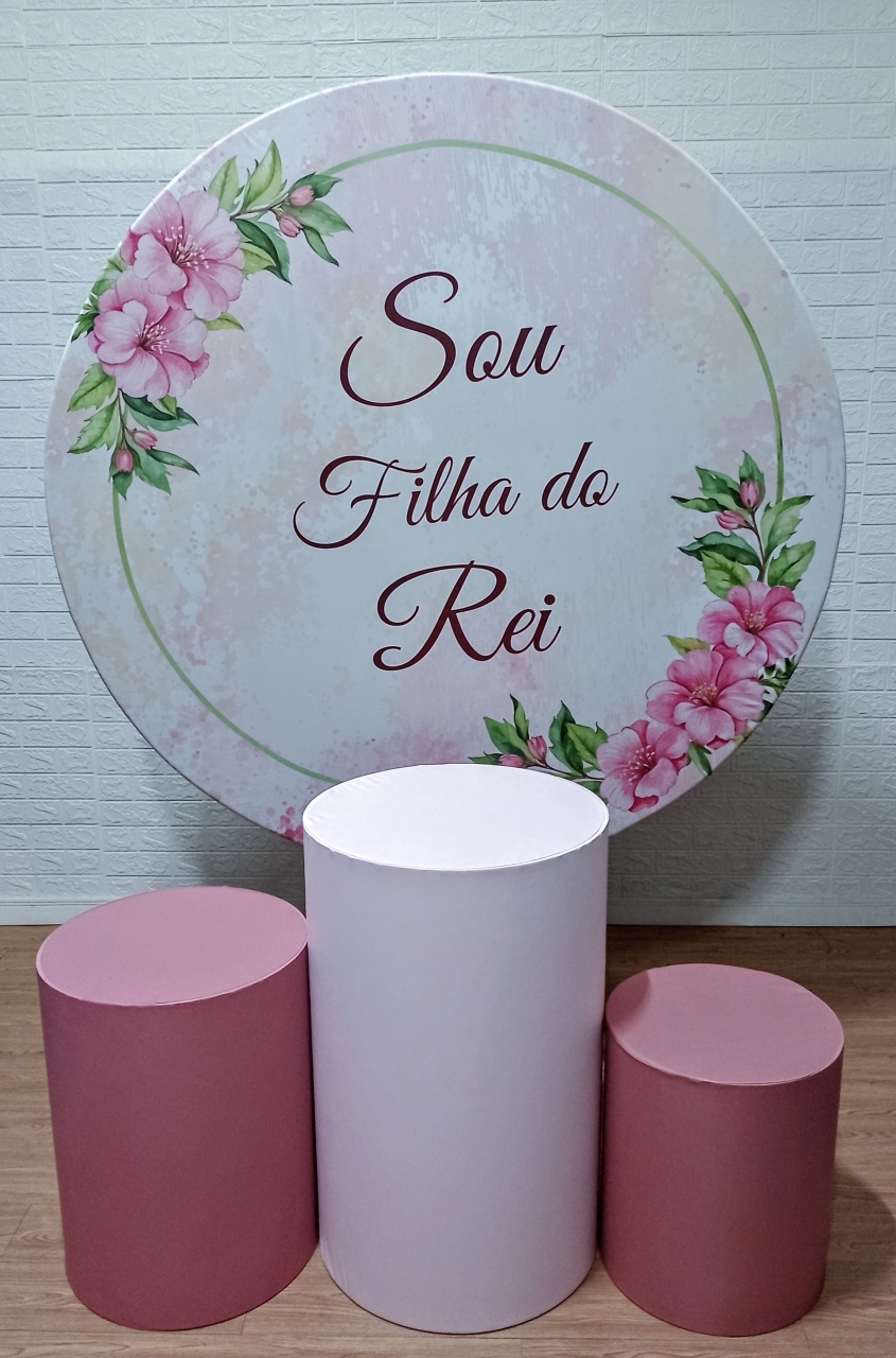 Sou Filha Do Rei Kit Padrão 1 Com Capas de Cilindros Lisas  - Cassia Decore e Celebre
