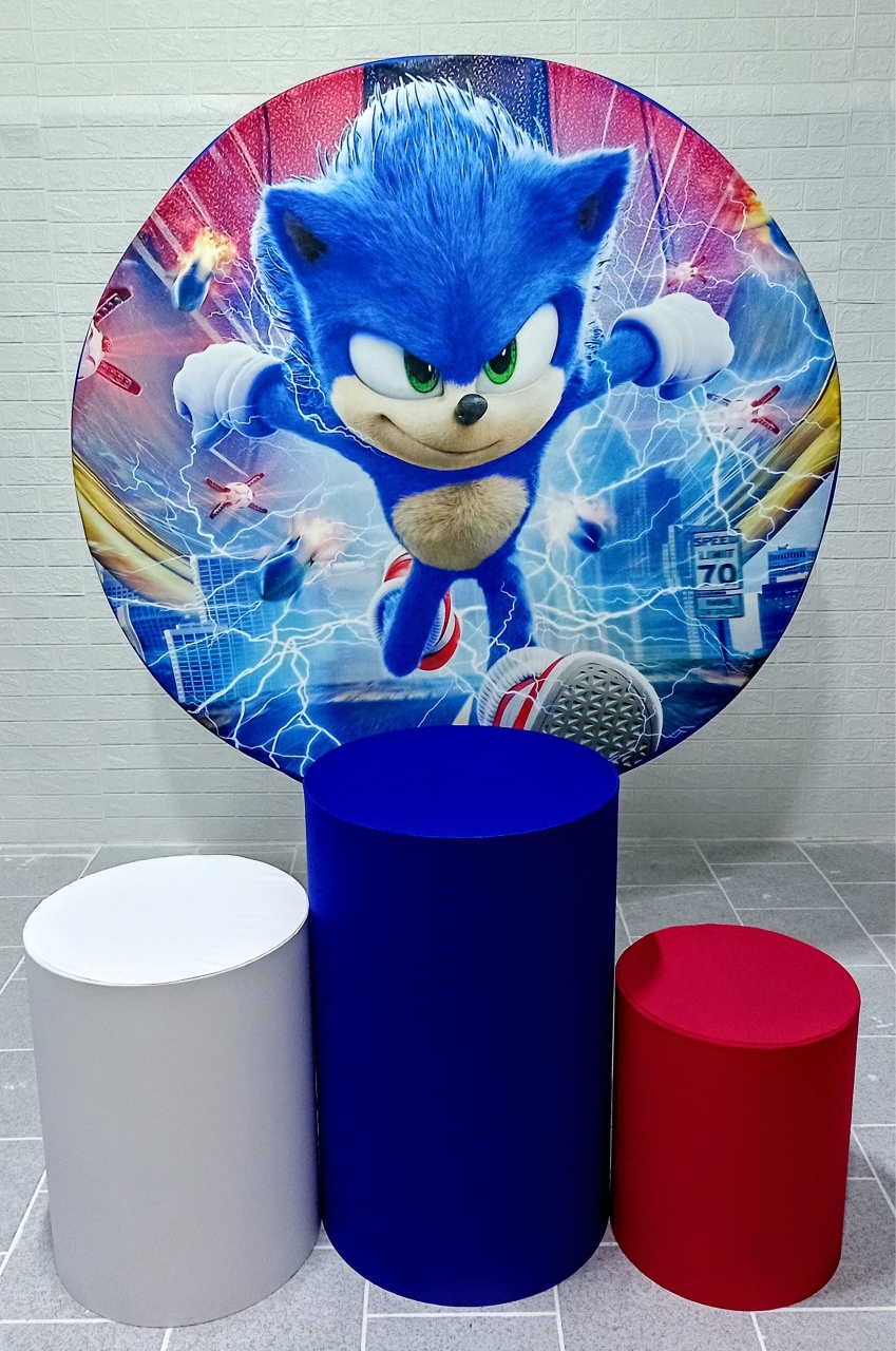 Sonic 1 Anel Kit Padrão 1 C/ Capas  de Cilindros Lisas  - Cassia Decore e Celebre
