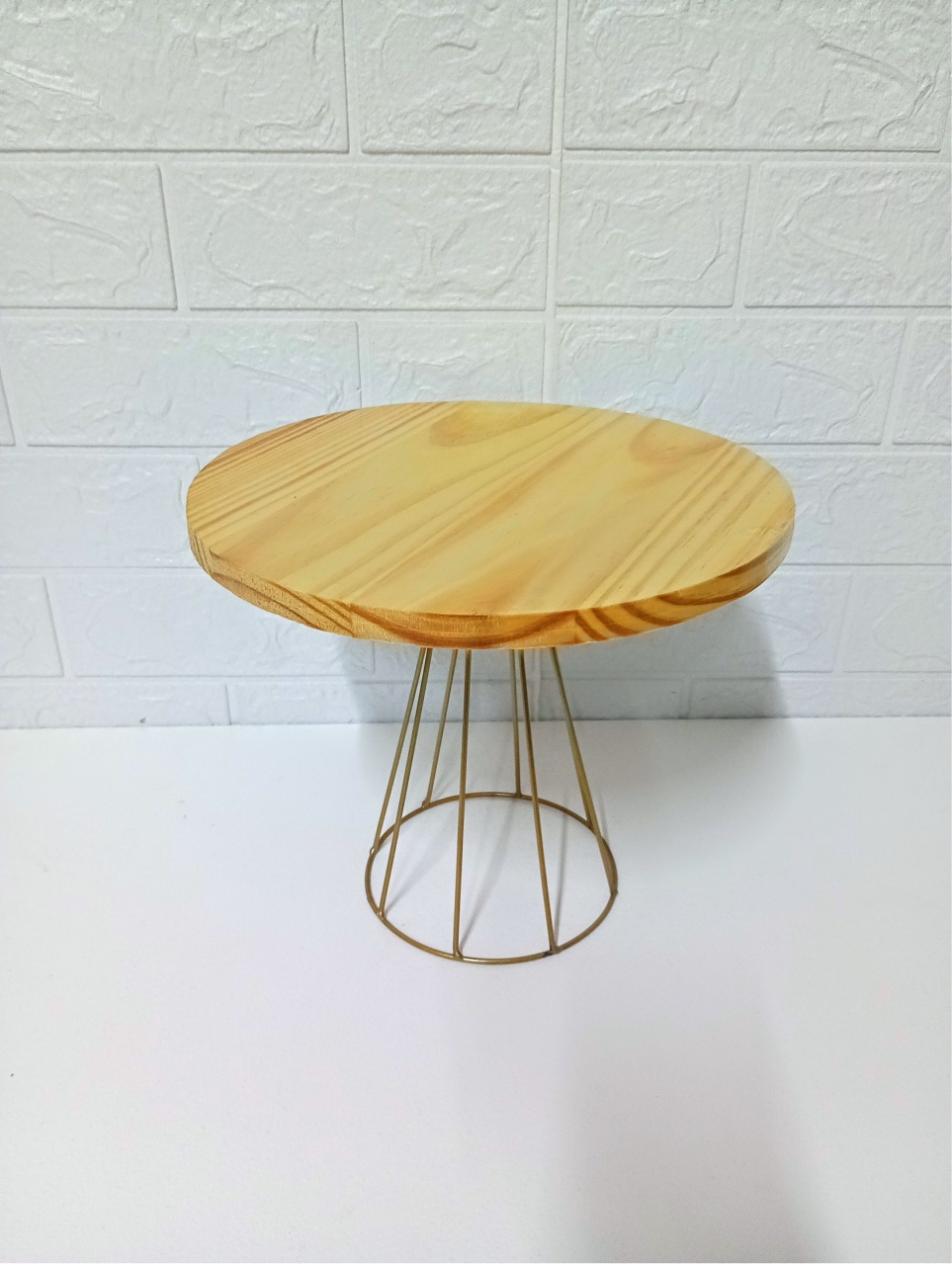Boleira de Ferro Dourada Alta G 22X26 - Cassia Decore e Celebre