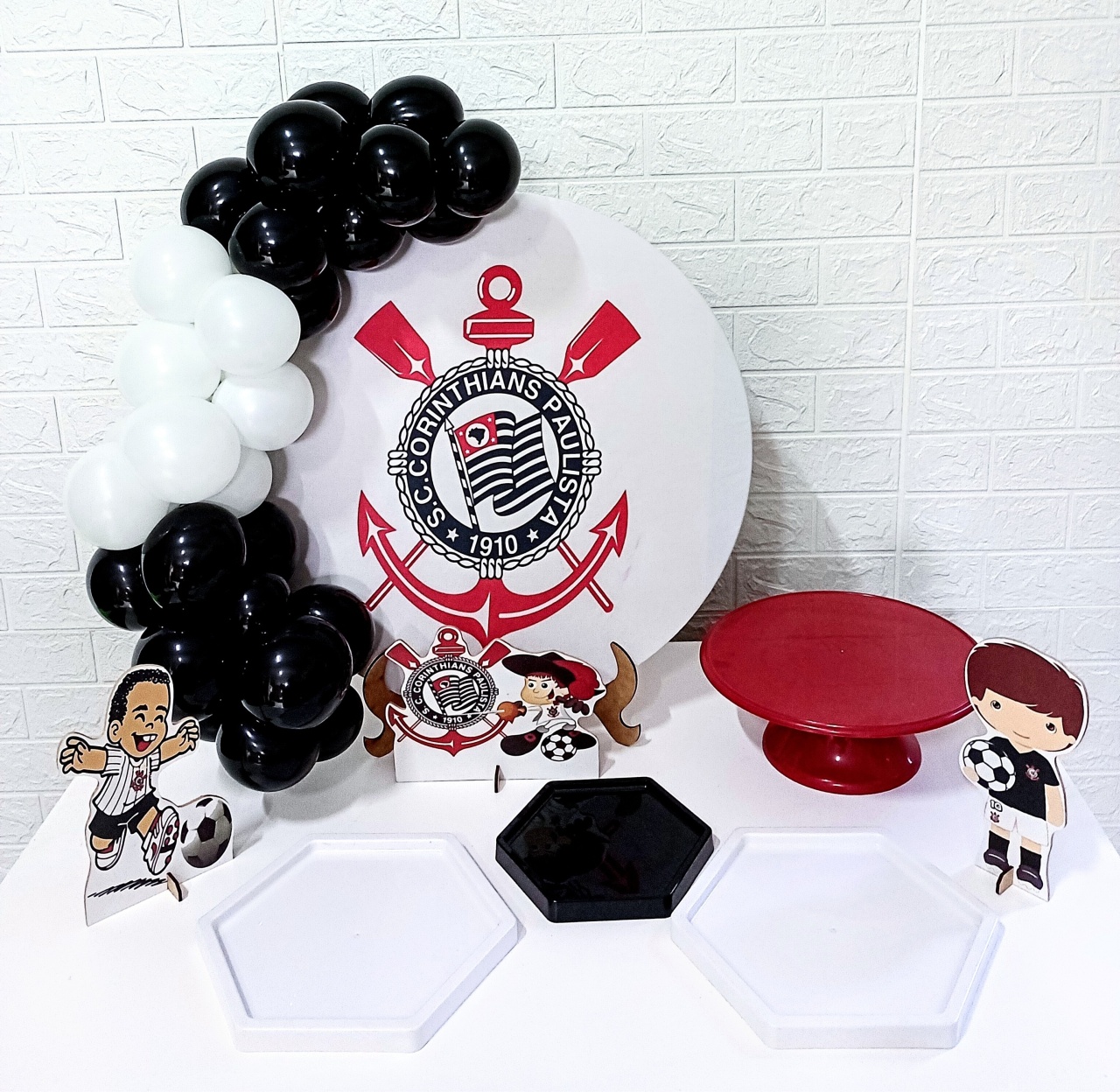 Kit Mini Festa Na Mesa Corinthians - Cassia Decore e Celebre