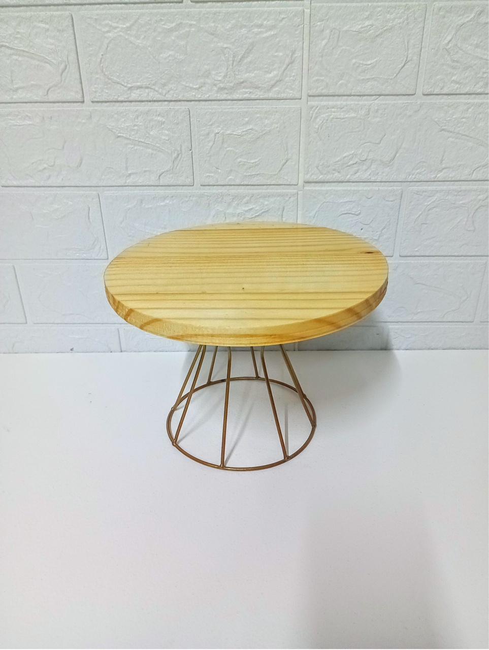Bandeja de Ferro Dourada Alta M 16X22 - Cassia Decore e Celebre