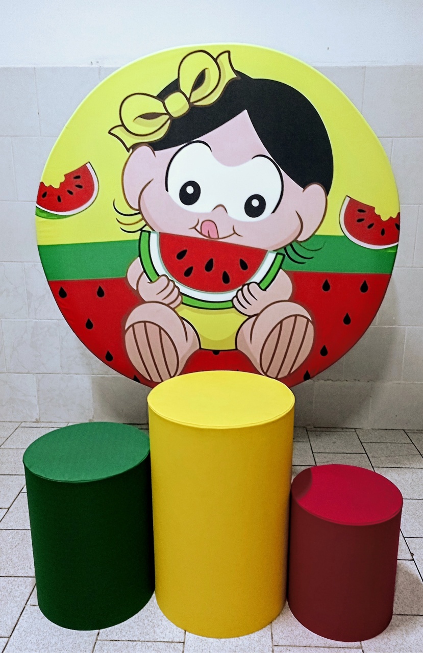Magali Baby Kit Padrão 1 Com Capas de Cilindros Lisas  - Cassia Decore e Celebre