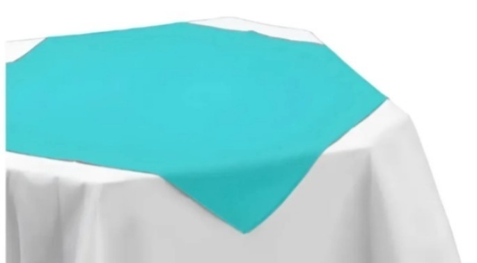 Toalha Cobre Mancha Azul Turquesa Oxford 75X75 - Cassia Decore e Celebre