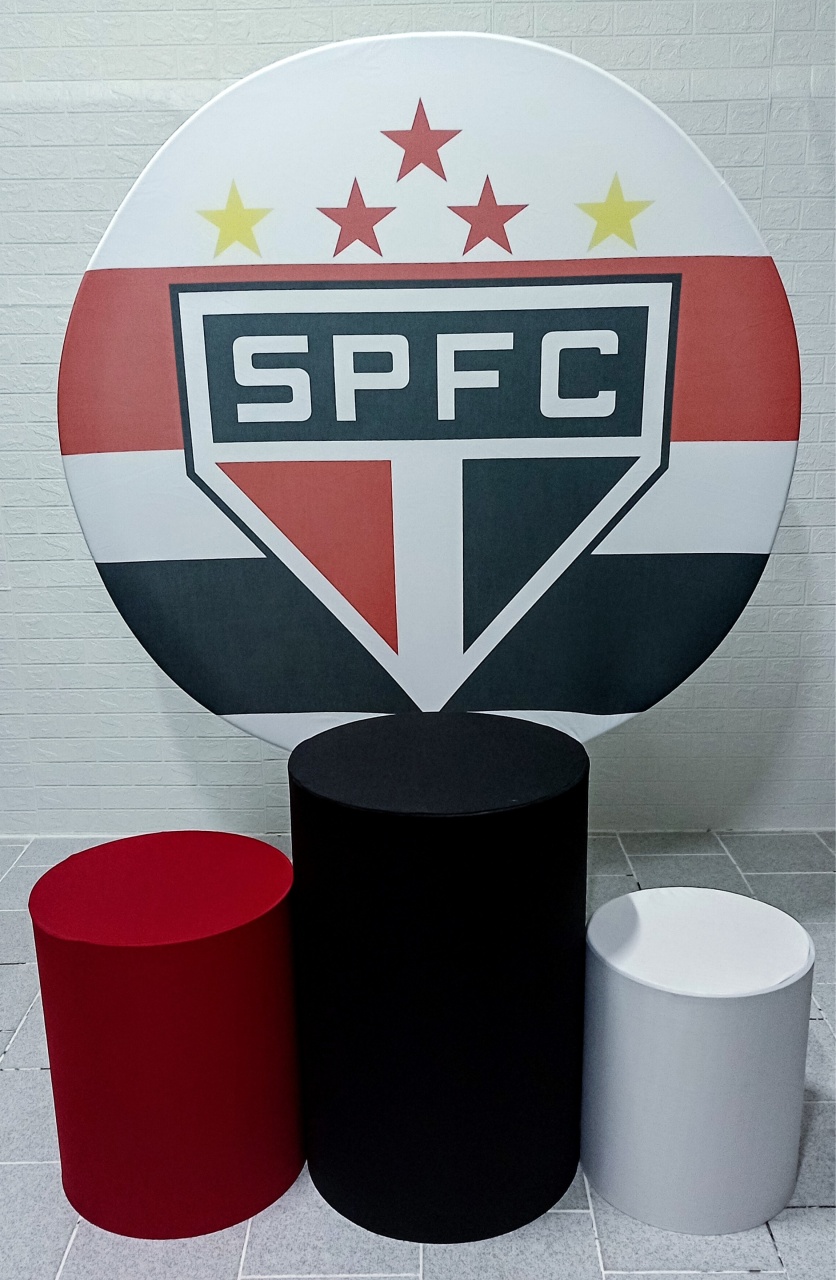 São Paulo Kit Padrão 1 C/ Capas  de Cilindros Lisas  - Cassia Decore e Celebre