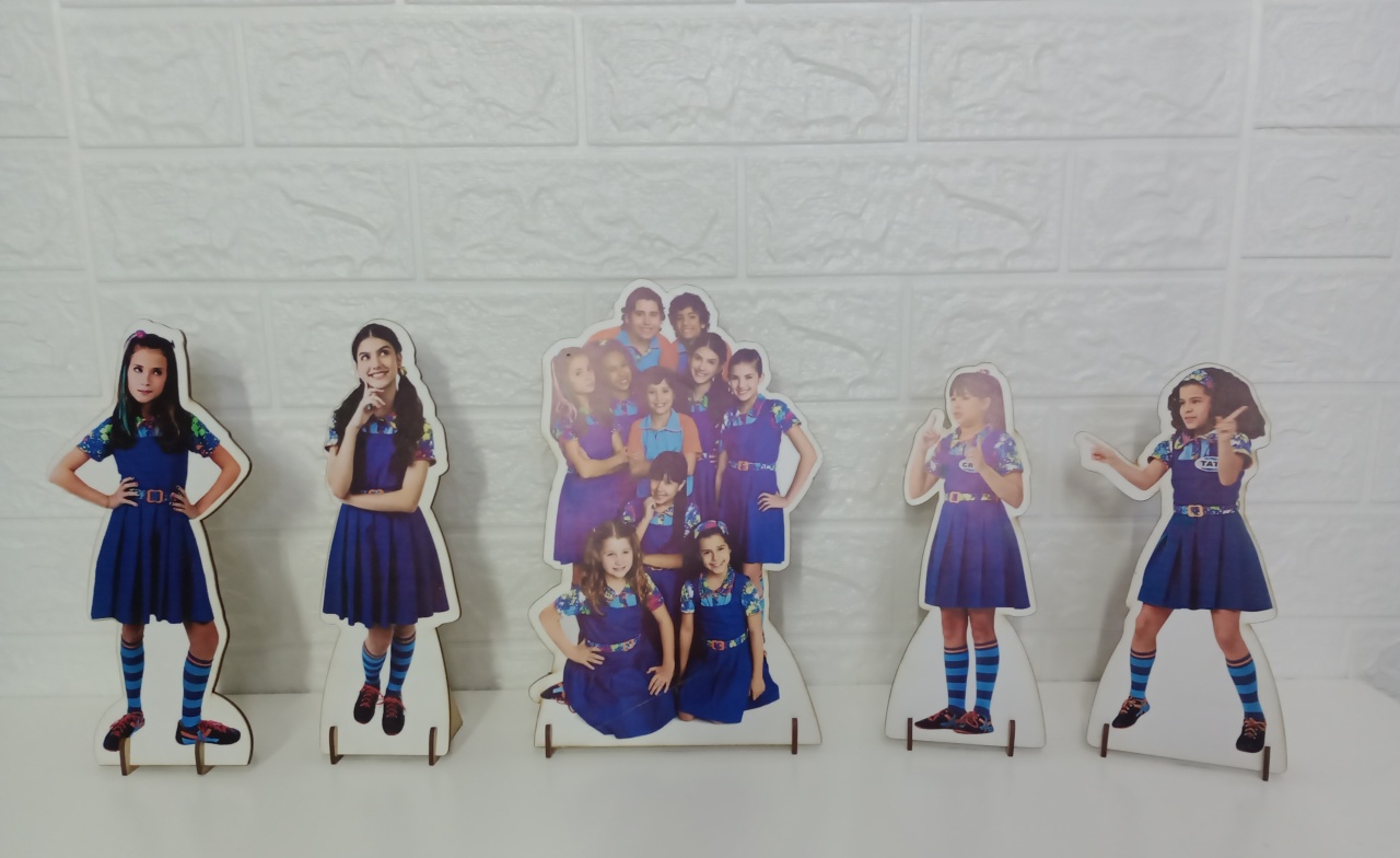  Kit Displays Chiquititas Mdf 6 Unidades  - Cassia Decore e Celebre