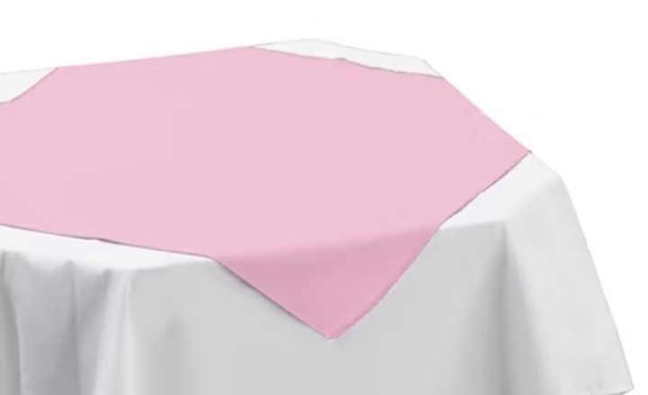 10 Toalhas Cobre Mancha  75 X 75 Rosa Bebê Oxford - Cassia Decore e Celebre