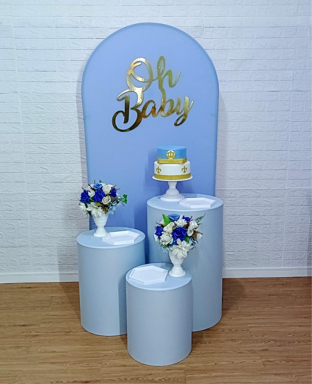 Kit Chá de Bebê Azul - Slim 5 - Cassia Decore e Celebre