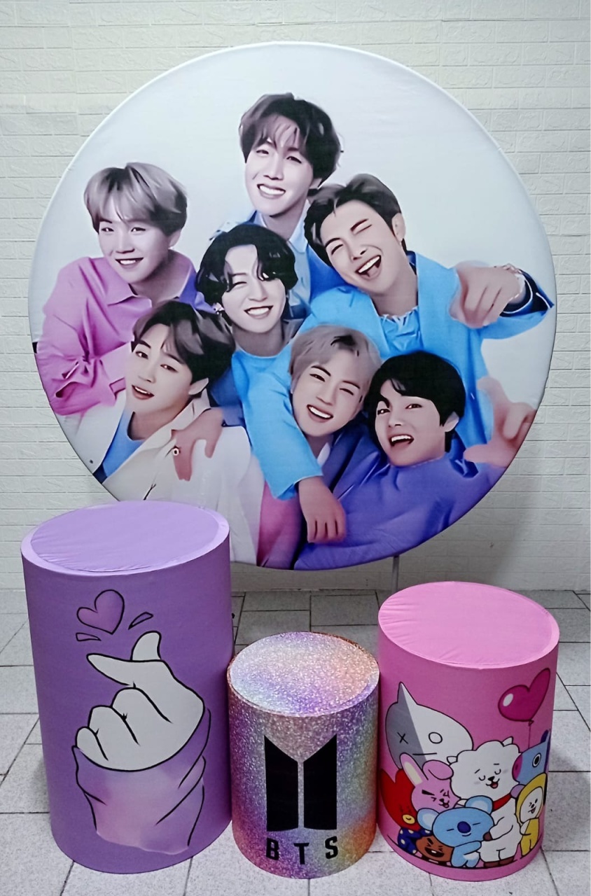 Bts Kit Padrão 1 Com Capas de Cilindros Personalizadas  - Cassia Decore e Celebre