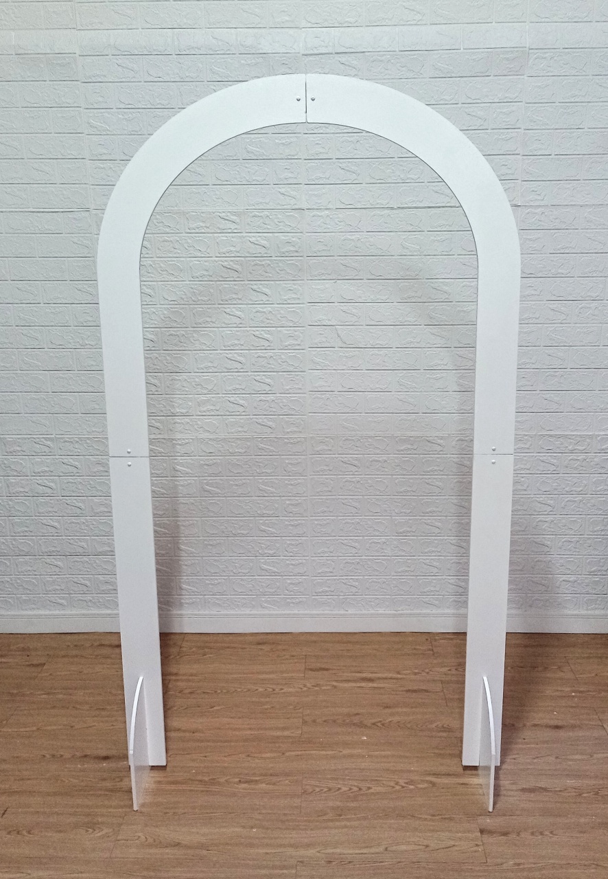 Painel Romano Portal Vazado Mdf Branco 1,80 X 1,00 - Cassia Decore e Celebre