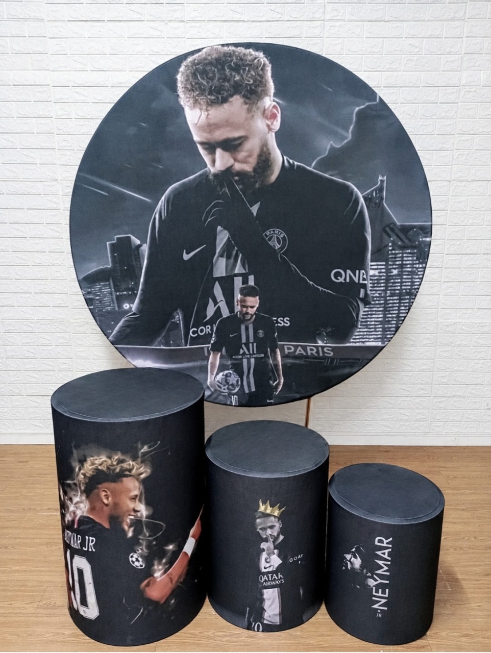 Neymar Kit 1 Com Capa de Cilindros Personalizadas - Cassia Decore e Celebre