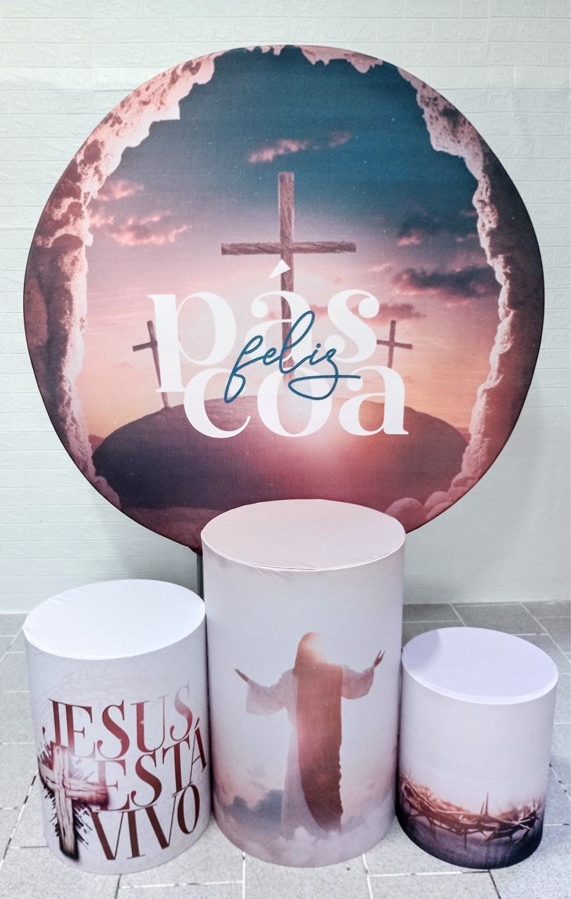 Páscoa (1) Kit Padrão 1 Com Capas Personalizadas   - Cassia Decore e Celebre