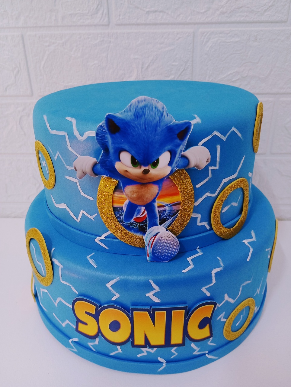 Bolo Fake Sonic 02 Andares - Cassia Decore e Celebre