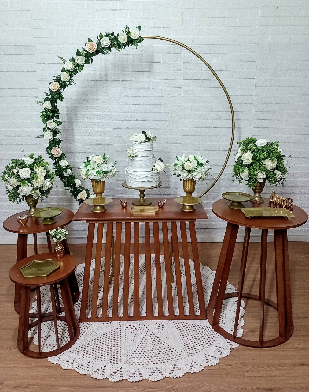 Kit Celebrações Luxo Rústico 8 Marrom  - Cassia Decore e Celebre