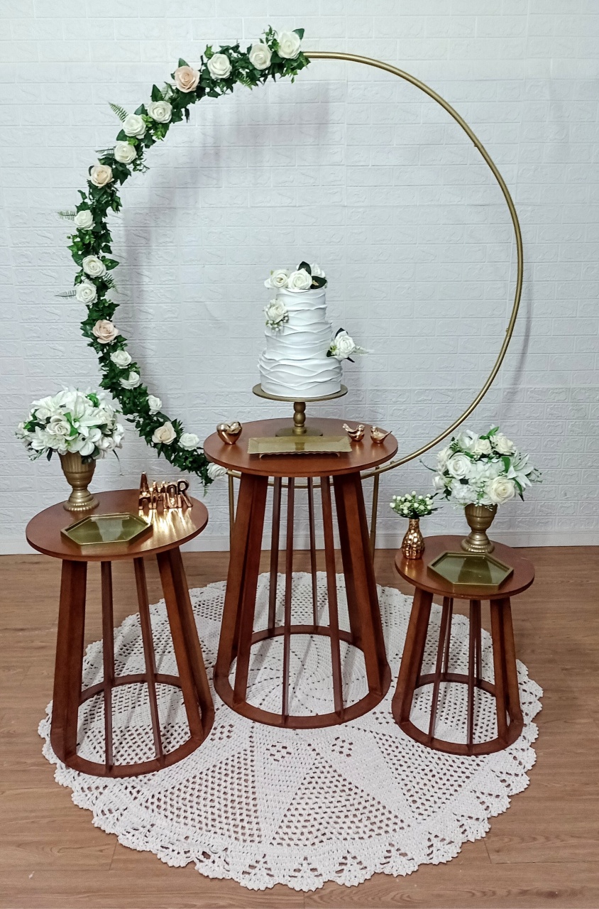 Kit Celebrações Rústico 4 Marrom  - Cassia Decore e Celebre