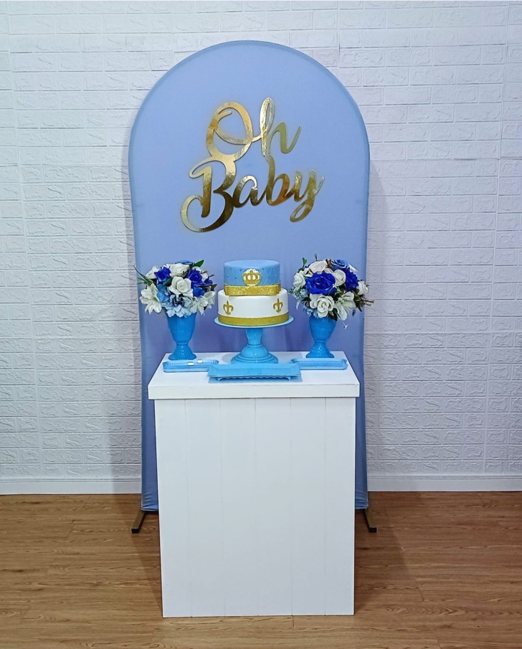 Kit Chá de Bebê Azul - Slim 3 - Cassia Decore e Celebre