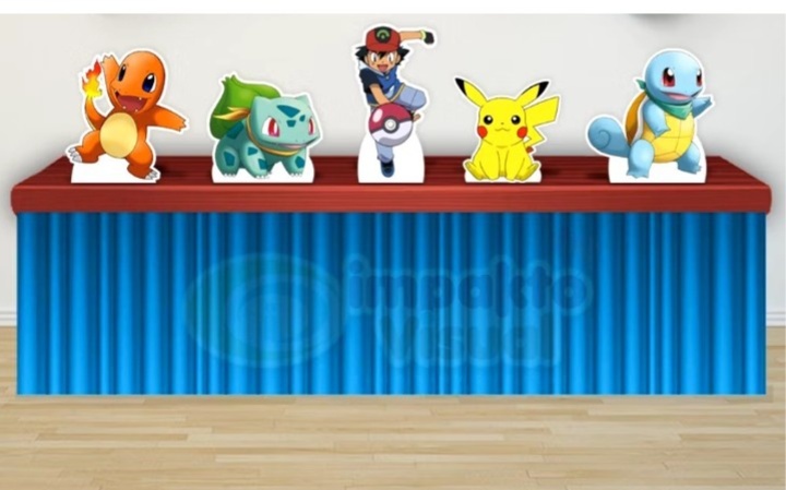 Displays Poderoso Pokémon Mdf C/5 Unidades - Cassia Decore e Celebre